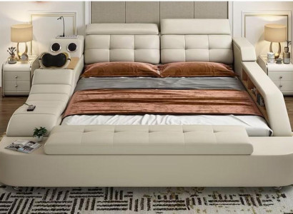 Multifunction Bed Double Beds Modern Bed frame 180x200cm new